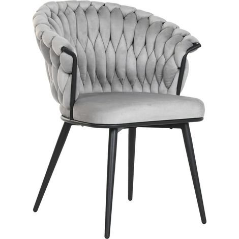 Silla Poliester Metal 66X60X84 Gris (1/5)
