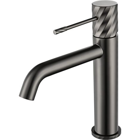 Mitigeur lavabo Bless finition gun metal brossé [ IMEX® ] (1/2)