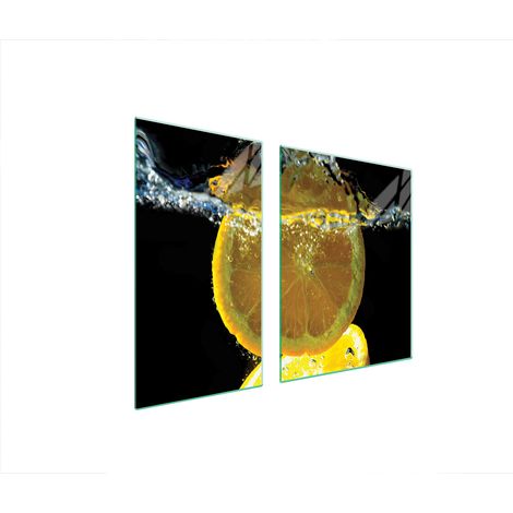 GLASSCHUTZPLATTE FÜR HERD 90x52 ZITRONE (1/5)