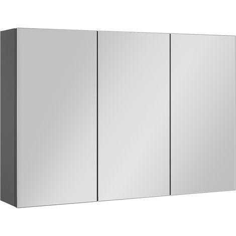 Specchio contenitore bagno Lavia, Antracite, 90 x 60.2 cm, Vicco (1/5)
