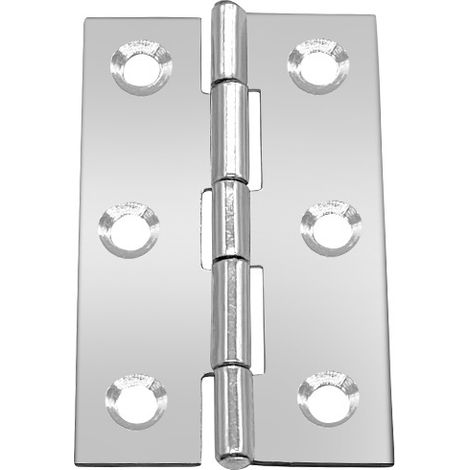 2 petites charnières inox pliantes bout à bout, pour maison meubles armoire