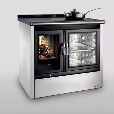 BRICOSOL COCINA DE LEÑA KLOVER MODELO STAR 90 INOX (1/5)