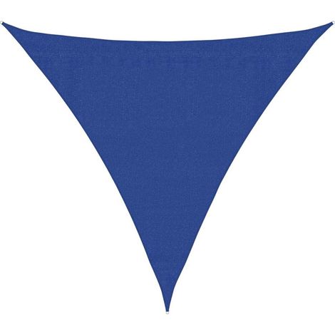 Sunshade Sail 160 g/m² Triangular Blue 3.6x3.6x3.6 m HDPE vidaXL