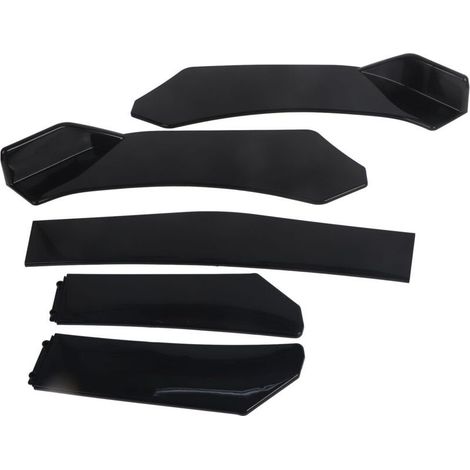 Kit de lèvre de pare-choc avant universel, 5 pièces, séparateur de lèvre, diffuseur de becquet, protecteur de Canard pour voiture (1/5)