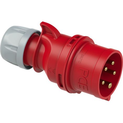 Prise male industrielle fiche portable 32A 5P 400V 6h IP44 (1/2)