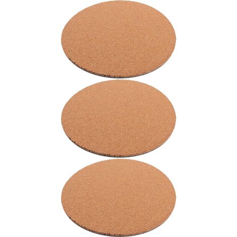 3er Set Kork Pflanzenuntersetzer 30 cm Durchmesser runde
