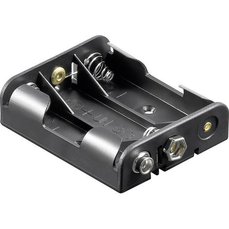 Velleman BH331B Batteriehalter 3x Mignon (AA)  (L x B x H) 56 x 48 x 16 mm