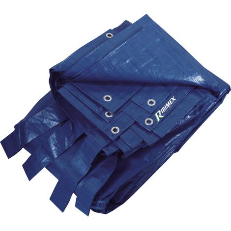 Bâche pour piscine 8 x 14 m Bleu (1/3)