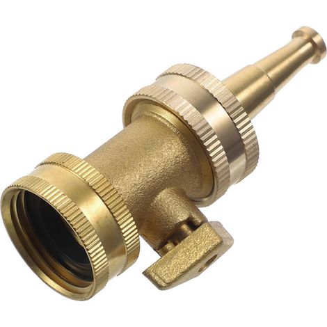 Robinet d'arrêt à bille en laiton doré (lot de 1) pour usage domestique. Contrôle facile du débit. (1/5)