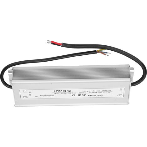 Alimentation à découpage BERM 150W 12V DC IP67 étanche protection surtension LPV-150-12 (1/5)