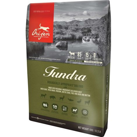 Orijen Tundra 6 kg Chèvre adulte. Sanglier. Canard (1/2)