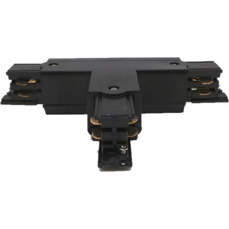 Connecteur T Rail Triphasé - Noir - SILUMEN (1/4)