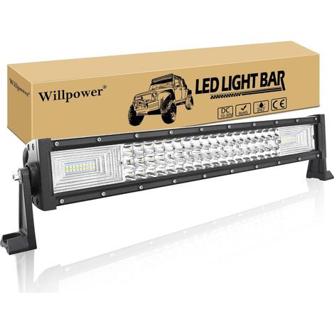 Rampe LED 56cm 270W Barre LED 12V 24V pour 4x4 Voiture Quad (1/5)