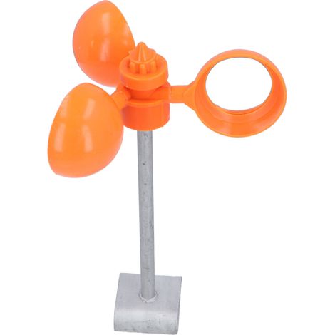 Répulsif anti-oiseaux réfléchissant, multifonctionnel, à énergie éolienne, avec base en fer et rotation. (1/5)