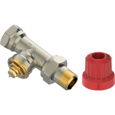 Danfoss M30 Ventilgehäuse MIO 15 M30x1,5, R 1/2", Durchgangsausführung, matt vernickelt