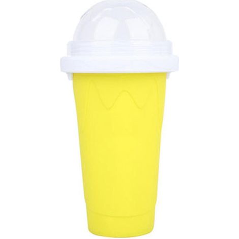 Smoothies, umweltfreundliche doppelwandige Silikon-Slush-Eismaschine für Zuhause-Yellow