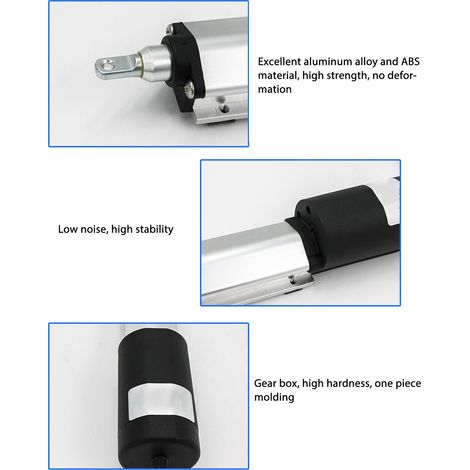 Actionneur électrique miniature de type stylo, course de 100 mm, faible bruit, 12 V CC (1/5)