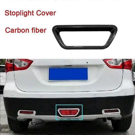 Abdeckung ABS Chrom Rücklicht Bremslicht + Nebelscheinwerfer Zierrahmen aus Kohlefaser für Suzuki S-Cross Scross Sx4 2014 2015 2016 2017