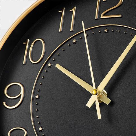 Kinderwanduhr, funkgesteuerte Wanduhr, 25 cm Wanduhr, geräuschlose Funkuhr für Kinder, automatische Zeiteinstellung, geeignet für Wohnzimmer, Küche und Büro. (1/3)