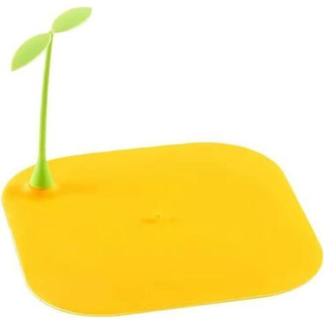 Yellow Silicone Drain Protector, Bathtub Drain Cover Filter, Shower Hair Filter, Silicone Sink Filter, for Bathroom (1/5)