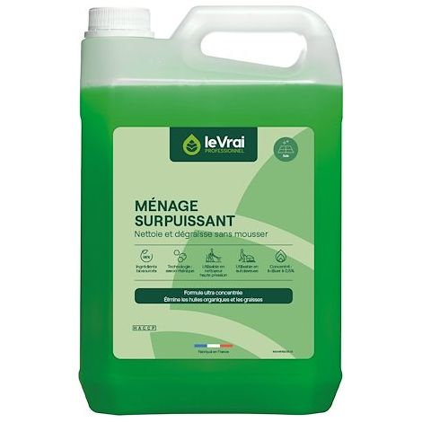 Détartrant multi-surfaces 5 L – Désinfectant bactéricide et fongicide au pin des Landes – Ne craint pas l'humidité – Action Pin