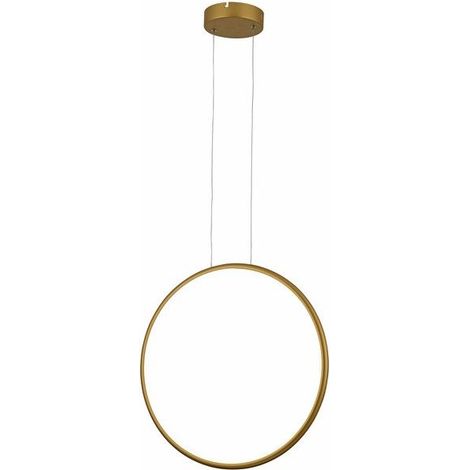 Suspension anneau vertical doré Ø50 LED 28W Ragi Reality