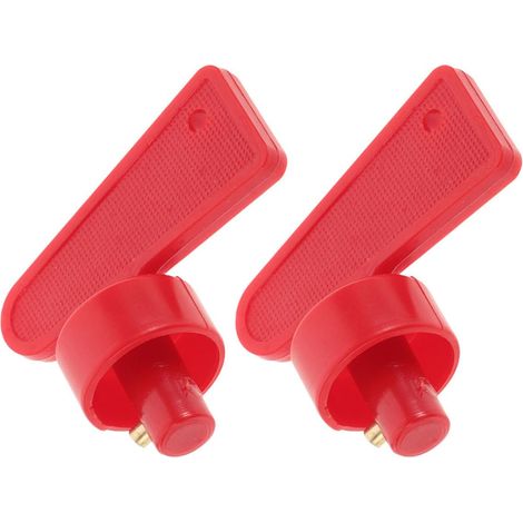 Lot de 2 Clés Coupe-Circuit Batterie Marine et Automobile Interrupteur de Déconnexion Électrique Compact pour Voiture Bateau Camping-Car et Camion Contrôle D’Alimentation (1/5)