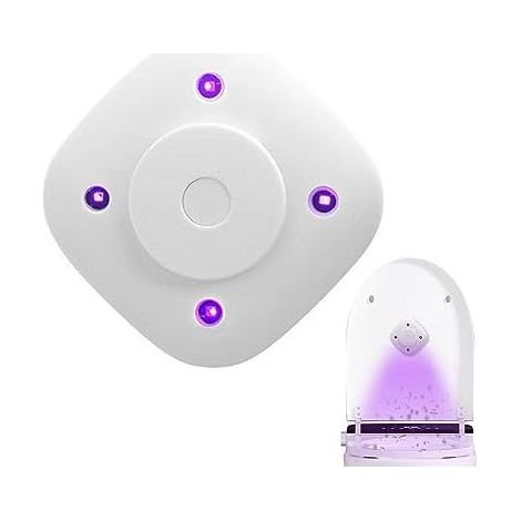 1 stérilisateur UV pour cuvette de toilette, détection de mouvement automatique, arrêt après 3 min, étanchéité IPX4, usage salle de bain (1/5)