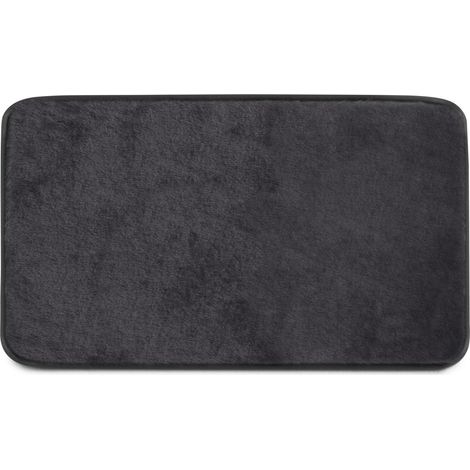 Tappeto Bagno 50X80 Cm Nero Antiscivolo  Fresia