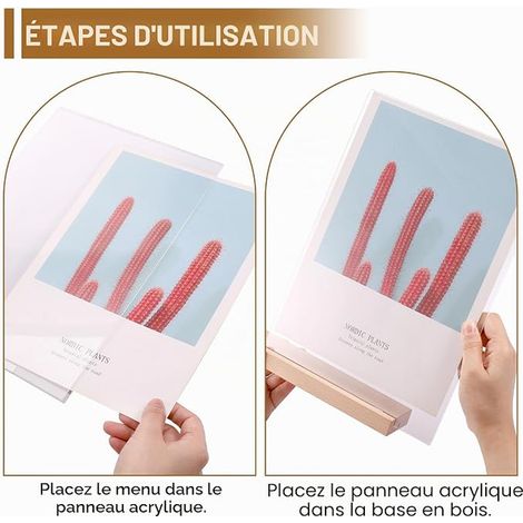 Plaque Transparent 1mm Acrylique Verre Du Cadre Photo L'Affichage Des Projets Peinture DIY Horaires 20x30 CM