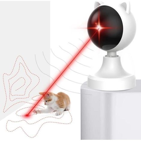 Jouet Pour Chat - ROSEDOES - Laser d'intérieur - Réglage Automatique - Rechargeable USB (1/4)