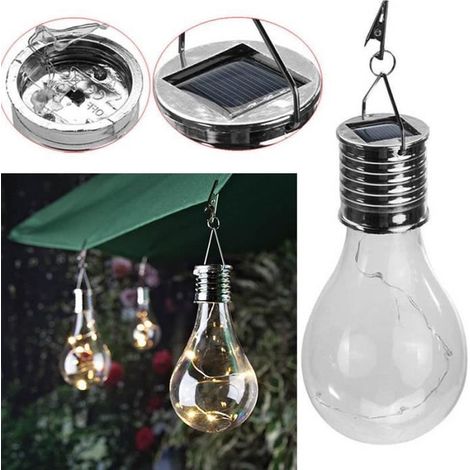 Lampe Suspendue de Jardin à 5 LED Blanc Chaud - Marque Inconnue - Ampoule Solaire (1/4)