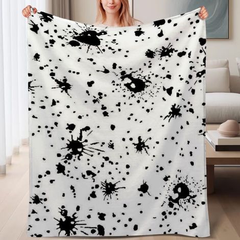 Couverture de lit en polaire, microfibre douce et confortable légère pour le printemps, décoration de chambre, cadeau pour femmes et hommes, 6080 pouces (1/4)