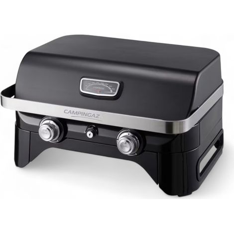 Barbacoa de gas con 2 quemadores 58x36 cm potencia 5kw encendido instastart tapa esmaltada Campingaz Attitude 2100 LX (1/5)