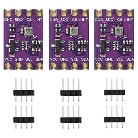 Lot de 3 capteurs barométriques BMP580 pour température et pression atmosphérique, 2,0-5,0 V, IIC SPI compatible avec BMP388 (1/5)
