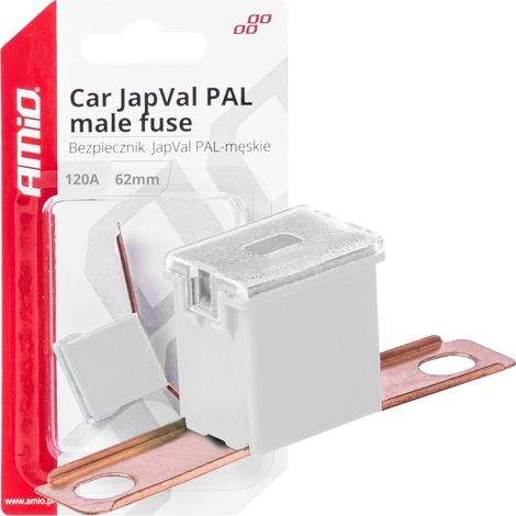 Fusible macho para coche Japval PAL de 62 mm y 120 A amio-03434 (1/4)