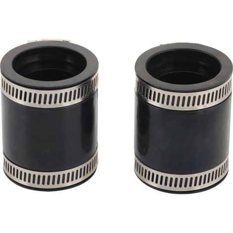 Chaque ensemble contient 2 adaptateurs de collecteur d'admission compatibles avec les tuyaux d'interface de carburateur et les joints de tuyau d'admission des Kawasaki ZZR250 EX250 GPX250R-II 250cc. (1/5)