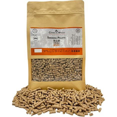 Cook In Wood - Pellets para el Ahumado - De madera de Castaño - 1.8 kg