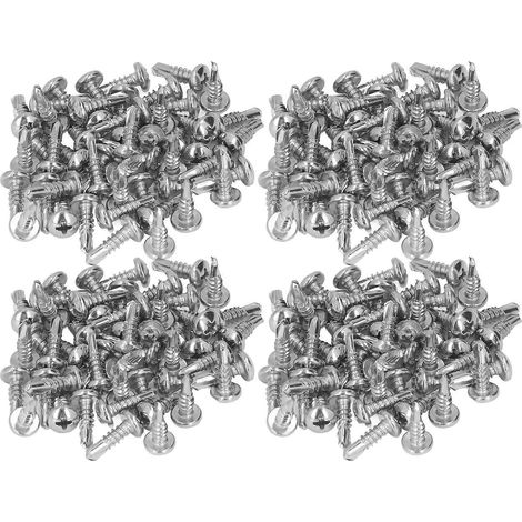 200 vis autoperceuses à tête ronde en acier inoxydable 304, 4,8 x 16 mm, pour travaux de bricolage.-AquaForge (1/4)