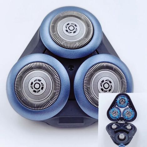 Lames et têtes de rasage pour rasoirs Philips S6000, S6011, S6015, S6500 et S6550 (1/3)