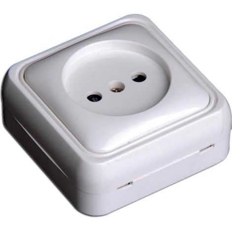 Simon Alfa Superficie Blanca Base Enchufe 10A 250V MS136707