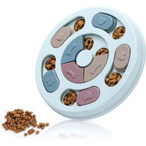 PA Puzzle per cani, giocattoli per cani per l'allenamento del QI e l'arricchimento mentale, puzzle per dolcetti per cani (blu) (1/4)