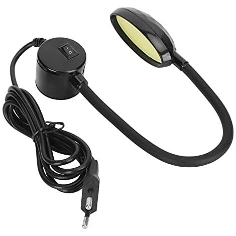 Lampe de Machine à Coudre, Lampe de Travail à Col de Cygne 48 LED 8W avec Base de Montage Magnétique pour Machine à Coudre, Perceuses à Colonne, Bureaux, Pupitres, Artisanat, établis, Tours Lampes Pri (1/5)