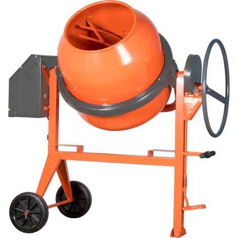 Moncoffrage – Bétonnière électrique 180 litres – Moteur 950W – Démultiplicateur en fonte – Capacité de malaxage 155 litres (1/2)