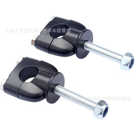 Support de fixation de direction pour motos tout-terrain Honda CRF50 XR110, trou unique, 22 mm, noir (1/4)