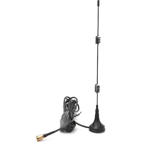Lot de 2 antennes ventouse en acier carbone de haute qualité avec base aimantée, câble de 3 m, 2,4G 700-2700MHz (1/5)