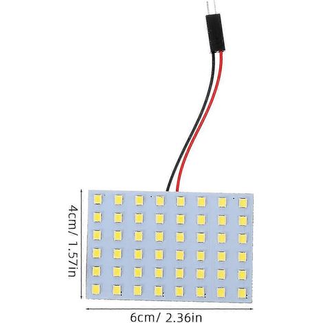 Panneau lumineux LED 48 LED pour camping-car, plafonnier LED, panneau lumineux LED pour plafond, p20241126619 (1/4)