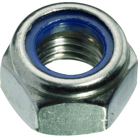 HSI Sechskantmuttern, selbstsichernd, Eisen, verzinkt, DIN 985, M 6, 50 STK (1/2)
