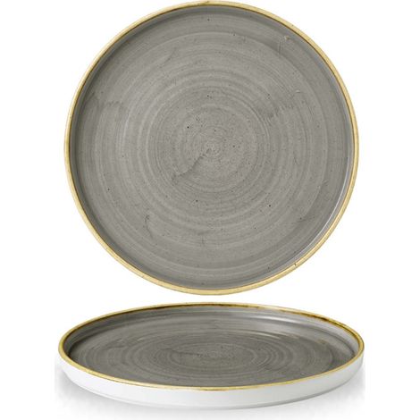 Assiette à paroies grises Stonecast - 260 mm - Finedine (1/5)