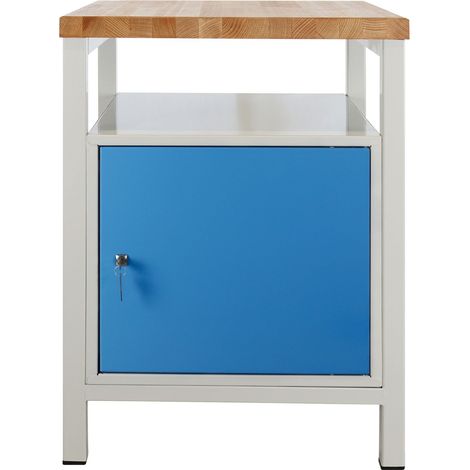 ADB Werktisch Werkbank Arbeitstisch Werkzeugschrank Tisch mit Tür 600x600x840 mm (1/5)